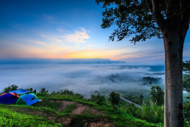 scenic point of Ta-Kian-Ngo-Landscape sea of mist in Phetchabun Thailand
