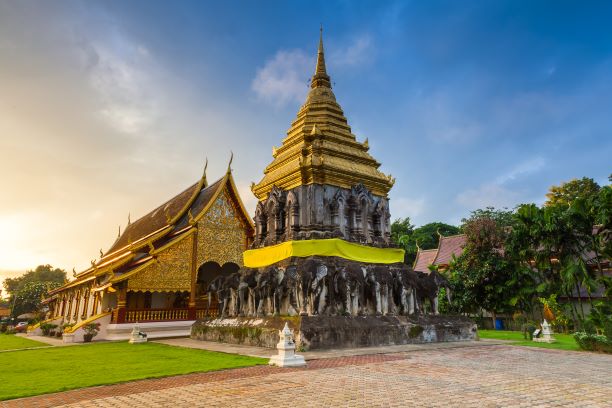 Wat Chiang Man is well known in Chiang Mai