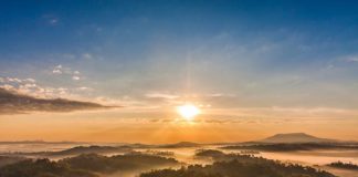 Nam Nao National Park Amazing morning view of sunrise at Nam Nao national park