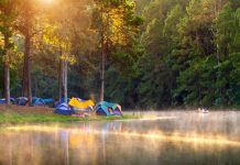 Pang Ung Lake Beautiful morning at Pang Ung lake, Mae Hong Son Thailand