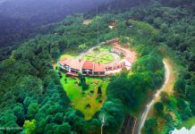Khao Kho Royal Palace top view of Khao Kho Royal Palace in Phetchabun Thailand