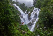Pi Tu Gro (the Heart Waterfall) Pi-tu-gro waterfall,the heart waterfall in Tak, ThaiLand