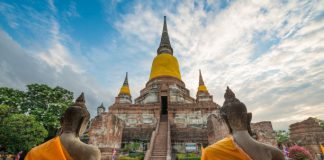 Wat Yai Chai Mongkol Wat Yai Chai Mongkol in Ayutthaya Thailand