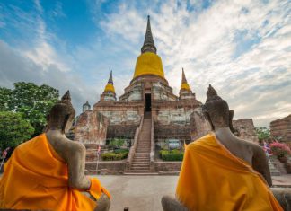Wat Yai Chai Mongkol Wat Yai Chai Mongkol in Ayutthaya Thailand