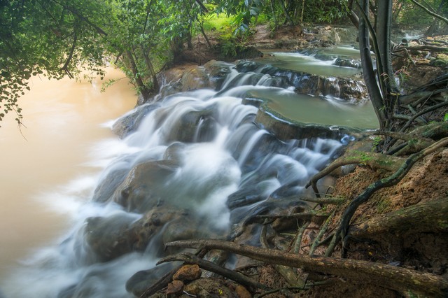 hot spring waterfall krabi thailand