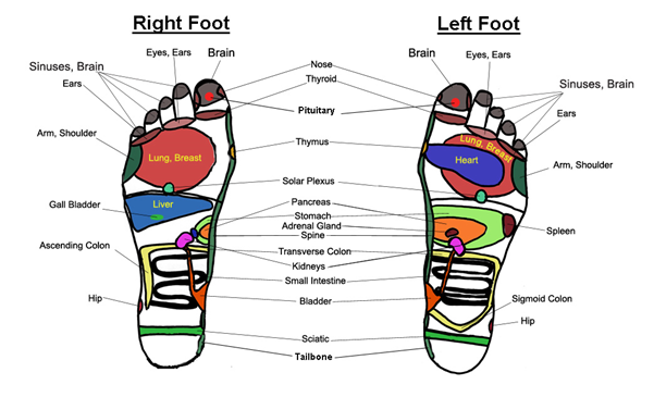 Points to press in Foot