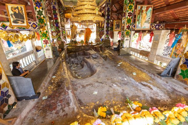Buddhas' footprint of Wat Phraphutthabat Si Roi