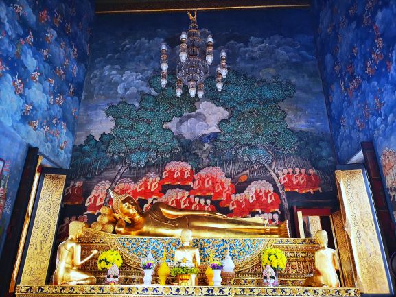 Mural Painting inside the Ubosot of Wat Bowonniwet Vihara